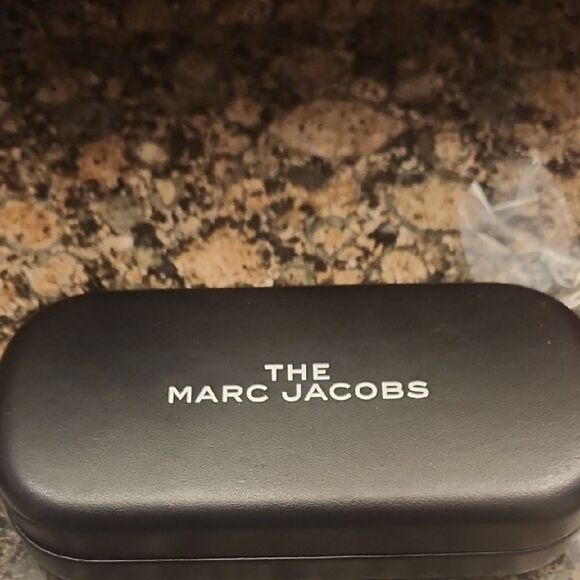 Marc Jacobs Transparent Frame Sunglasses with Dark Lenses
